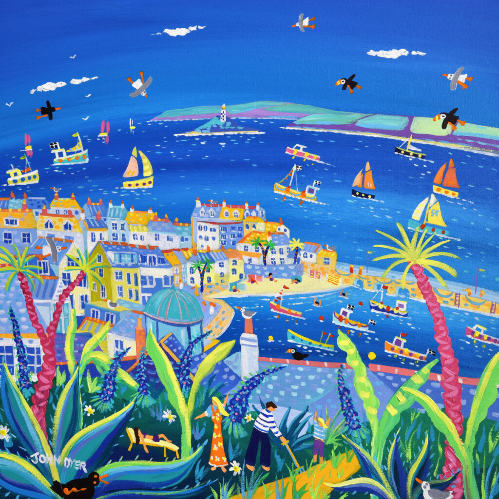 Acrylic Seascape Painting Course, Painting St Ives